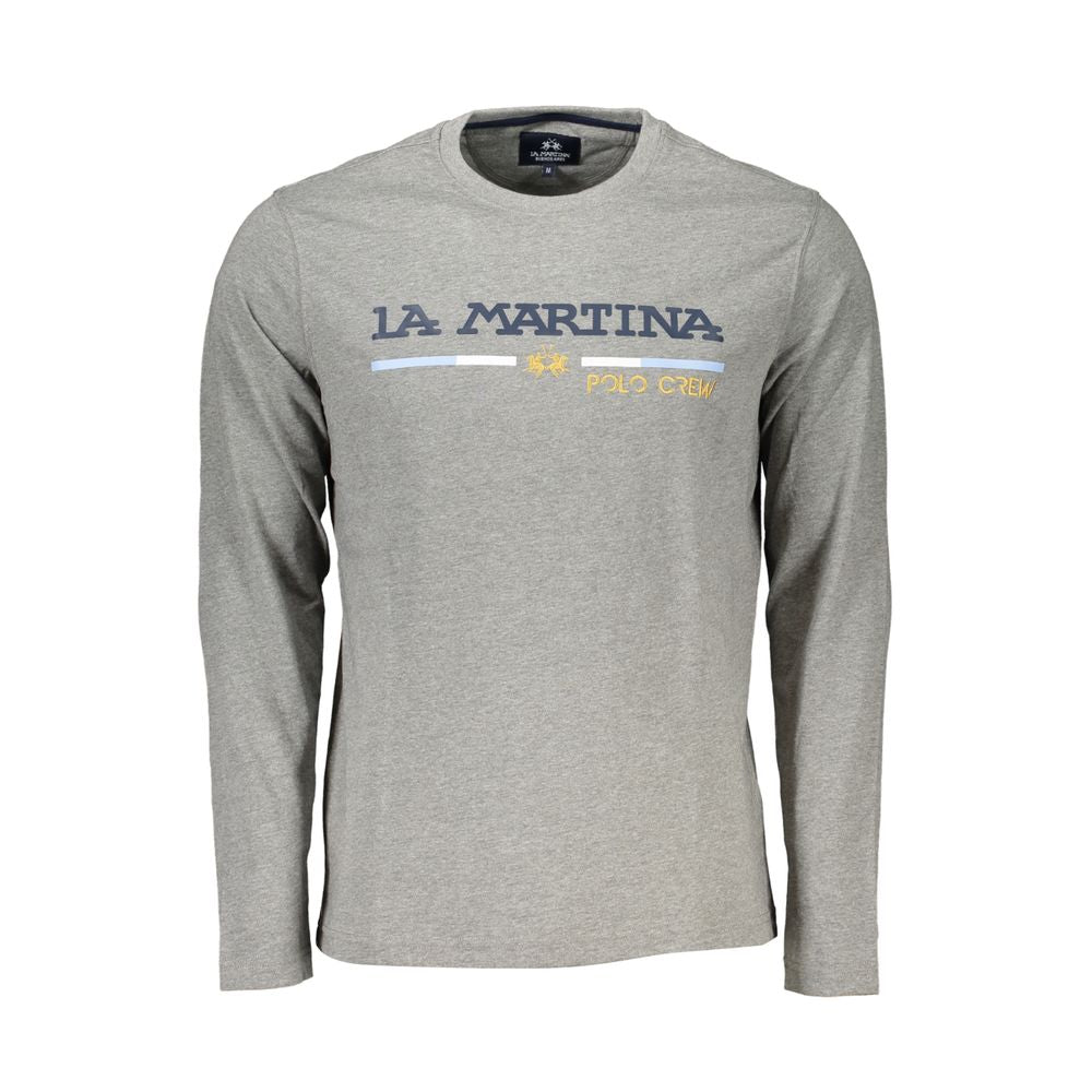 Brown Cotton Men T-Shirt La Martina