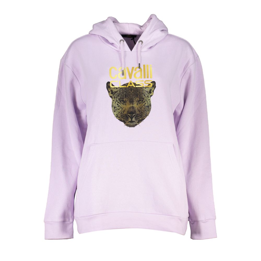 Purple Cotton Women Sweater Cavalli Class