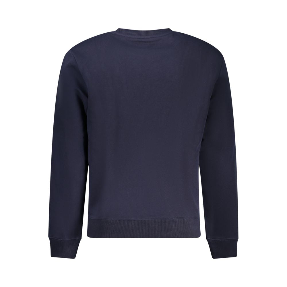 Blue Cotton Men Sweater Napapijri