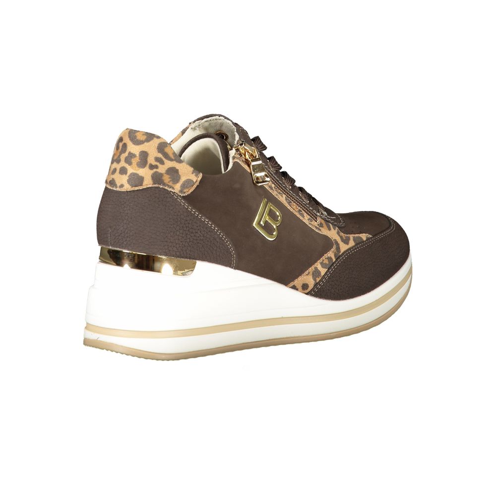Brown Polyester Women Sneaker Laura Biagiotti