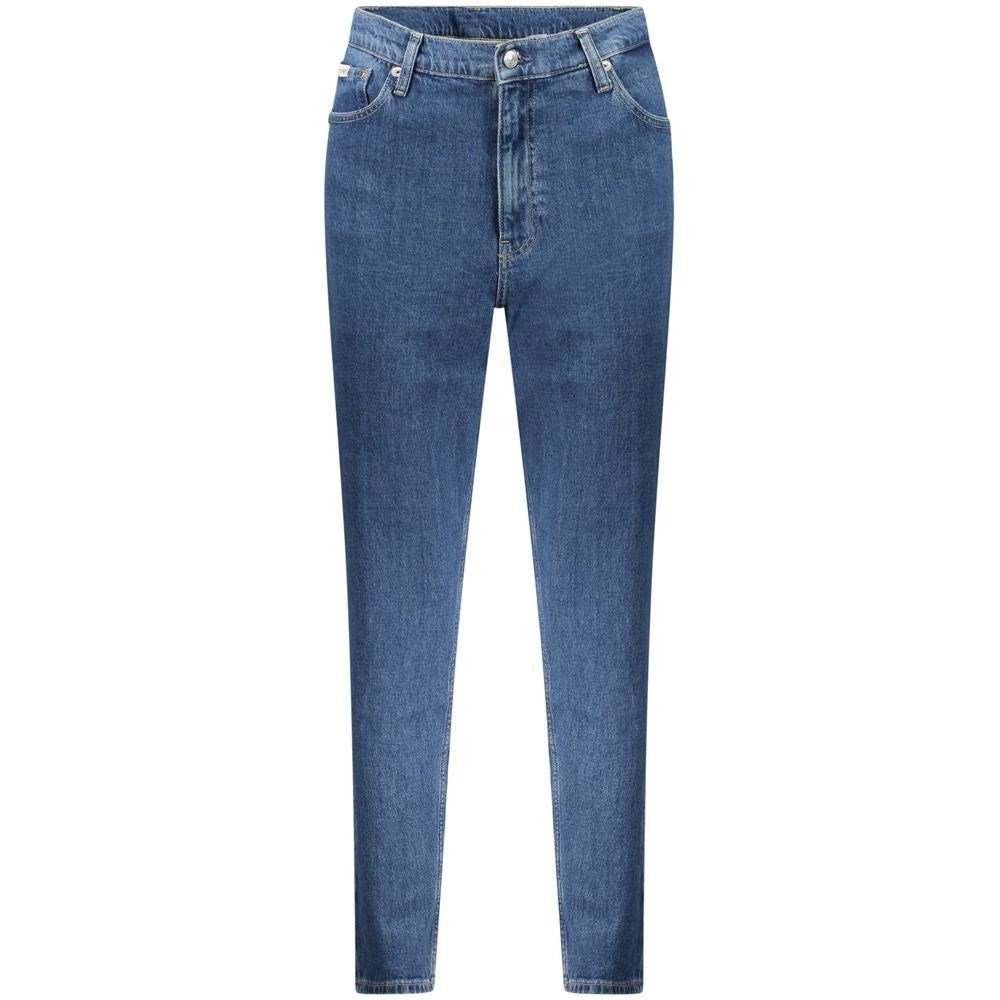 Blue Cotton Women Jeans Calvin Klein