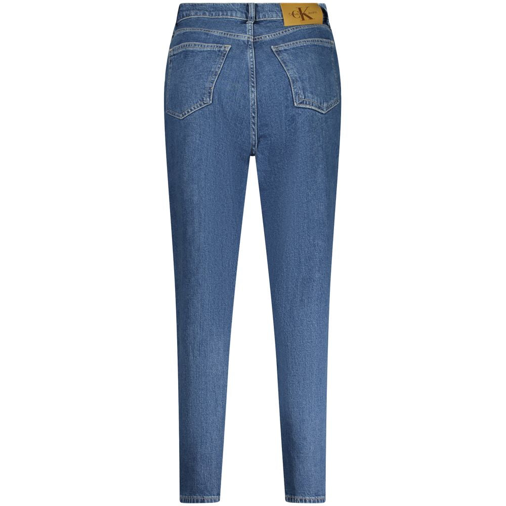 Blue Cotton Women Jeans Calvin Klein