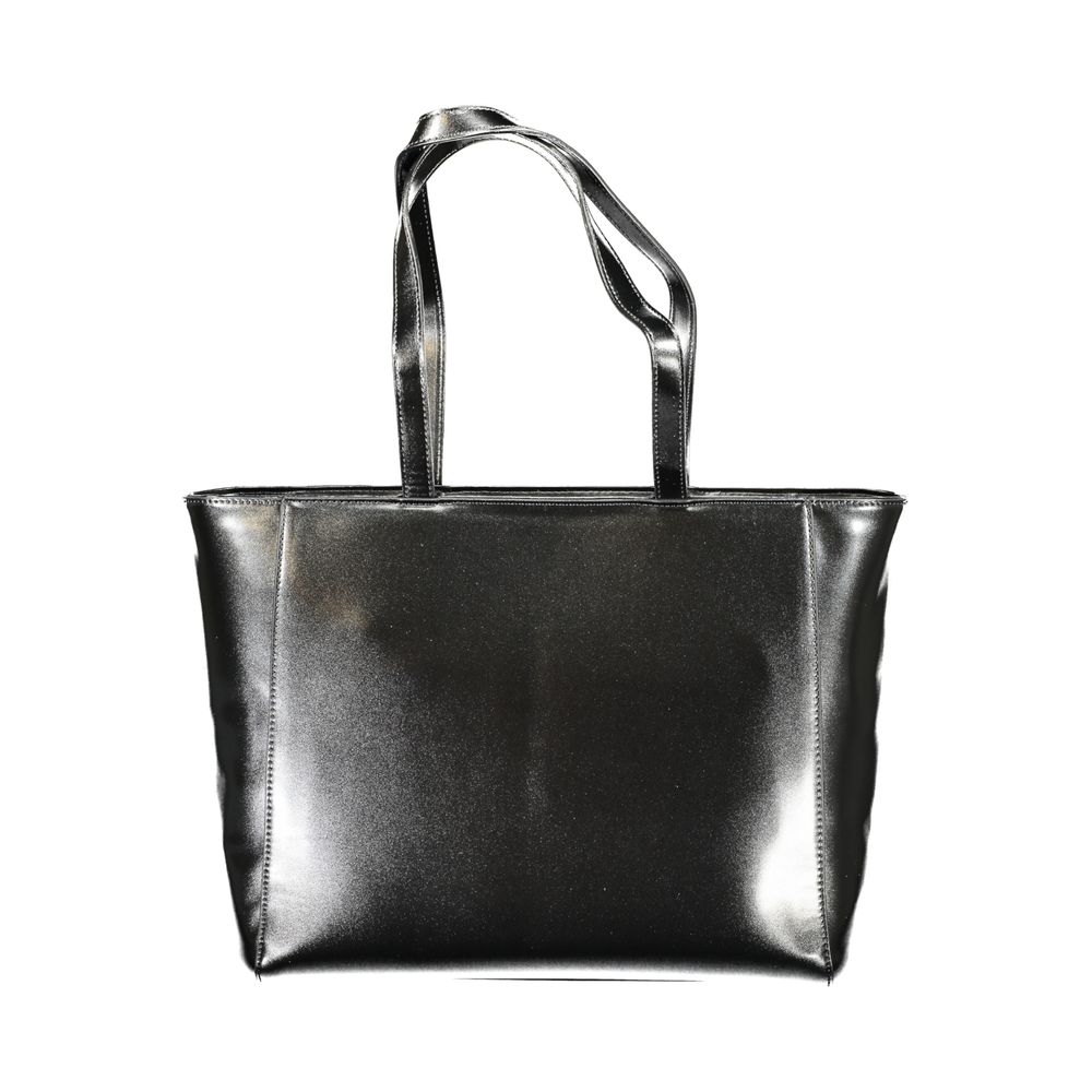 Black Polyethylene Women Handbag Mario Valentino