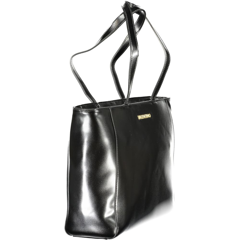 Black Polyethylene Women Handbag Mario Valentino