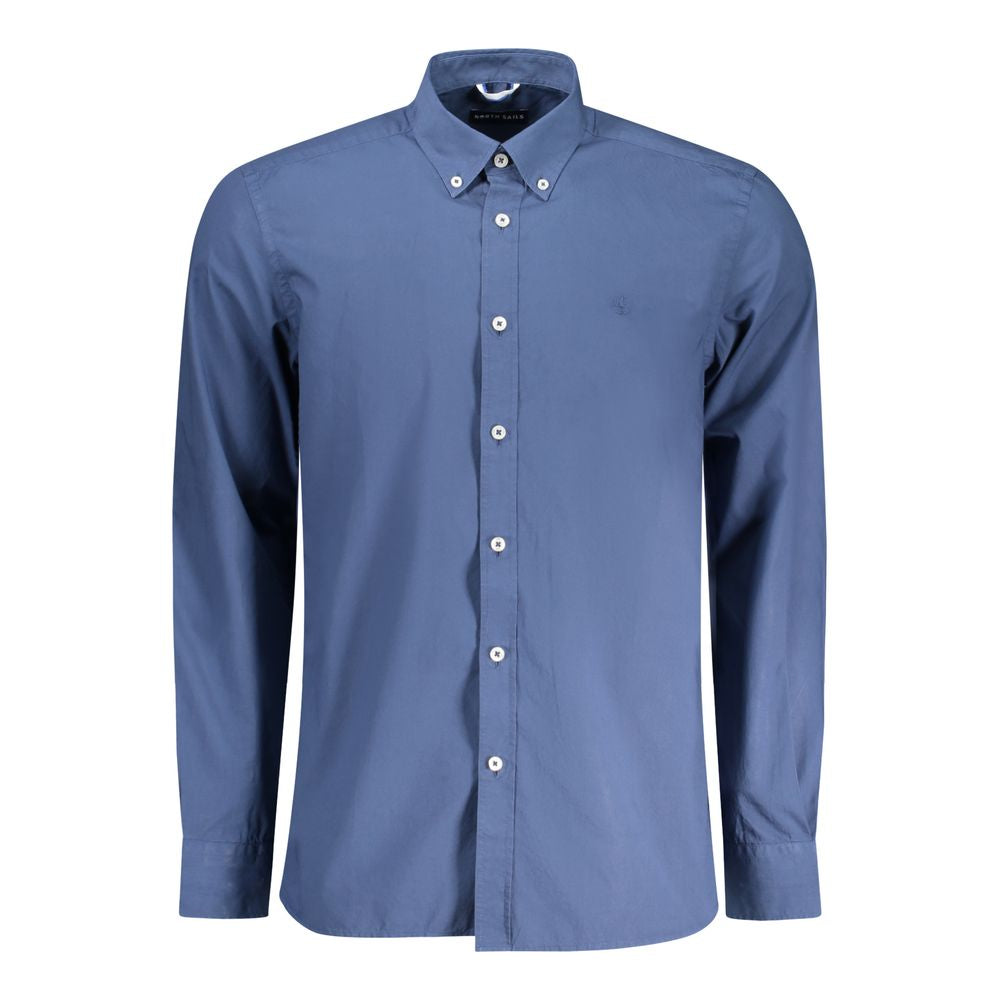 Blue Cotton Men Shirt North Sails