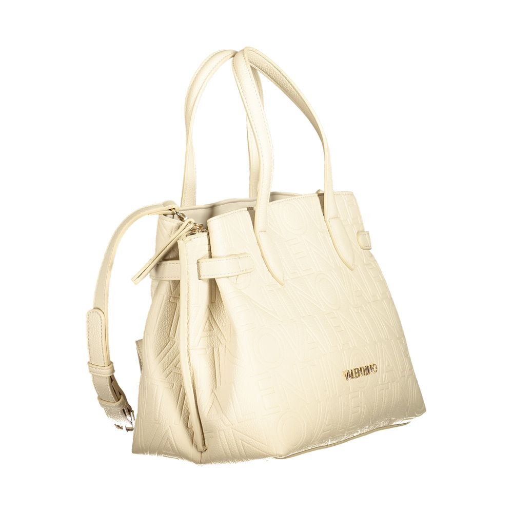 Beige Polyethylene Women Handbag Mario Valentino