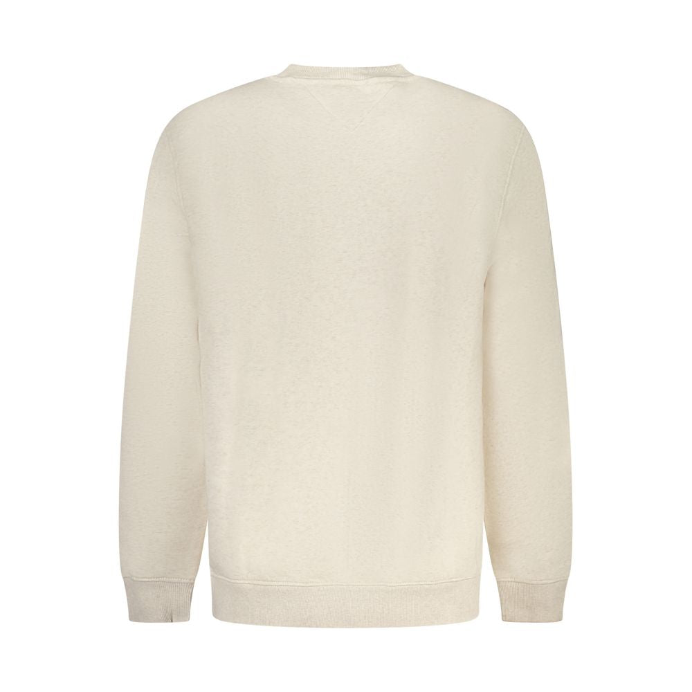 Beige Cotton Men Sweater Tommy Hilfiger