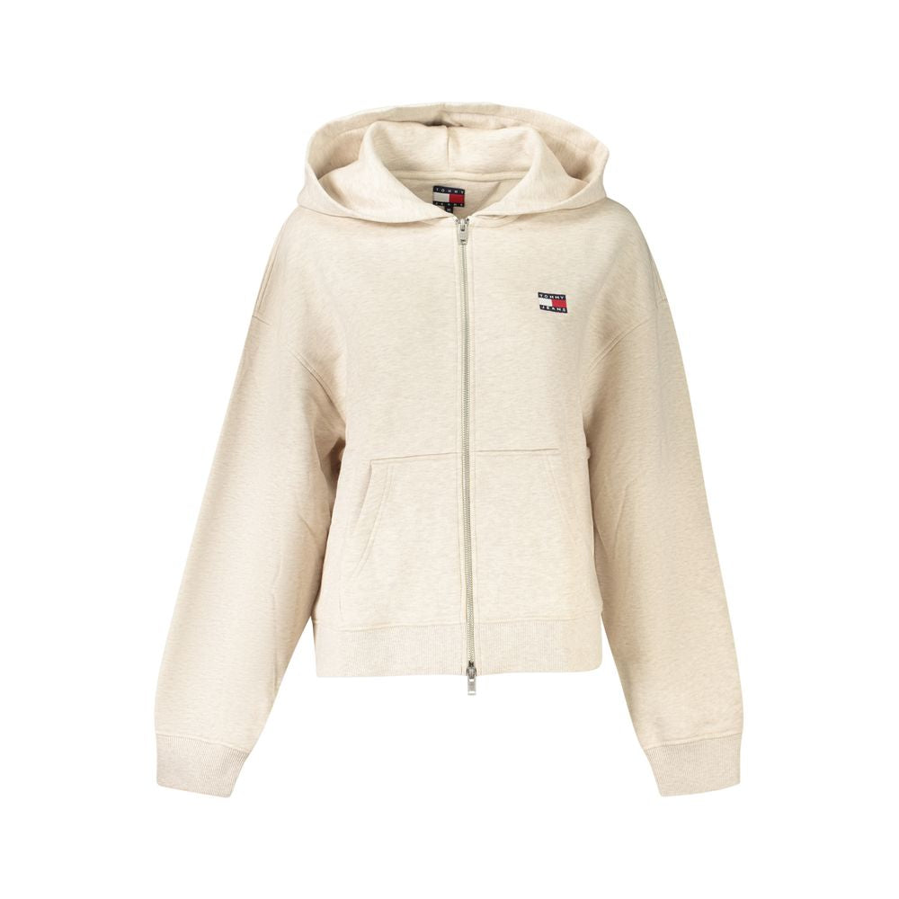 Beige Cotton Women Sweater Tommy Hilfiger