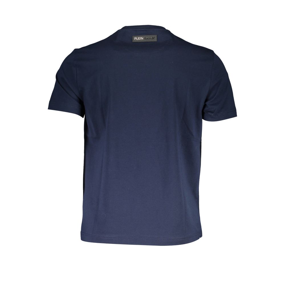 Blue Cotton Men T-Shirt Plein Sport