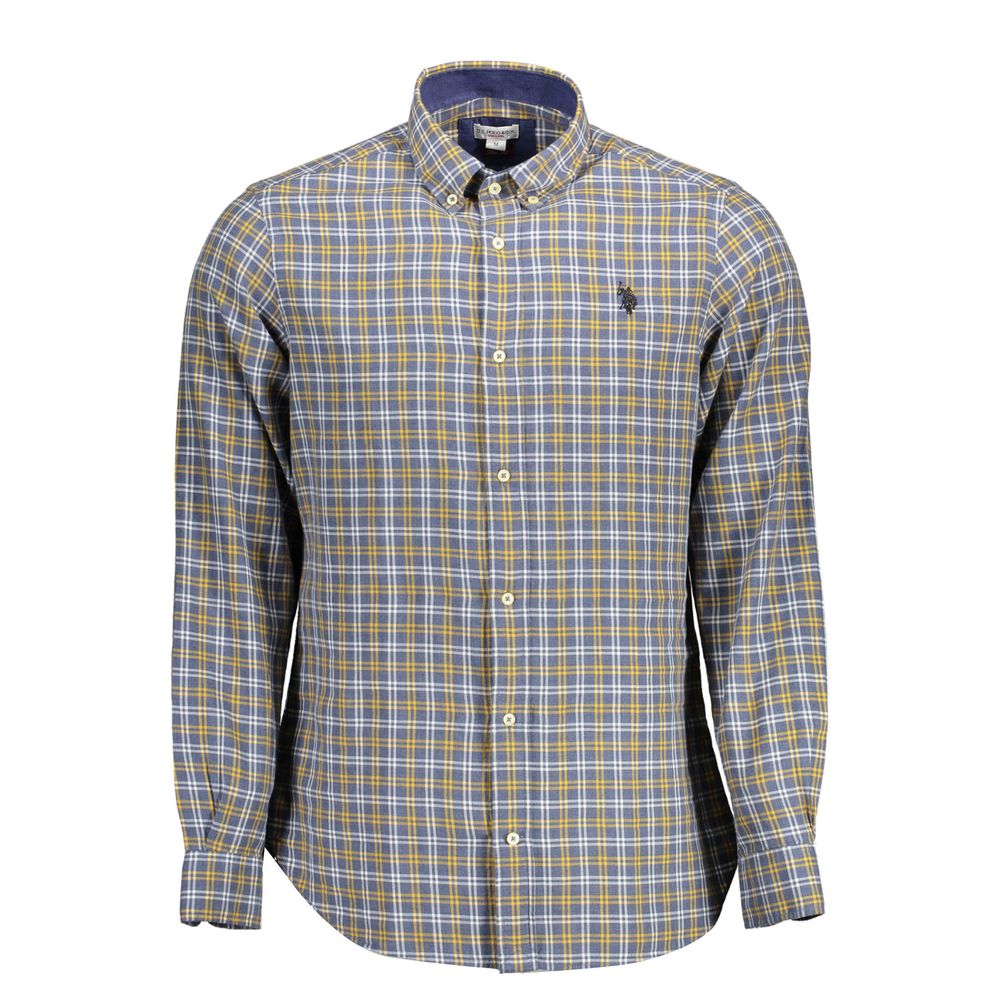 Blue Cotton Men Shirt U.S. POLO ASSN.