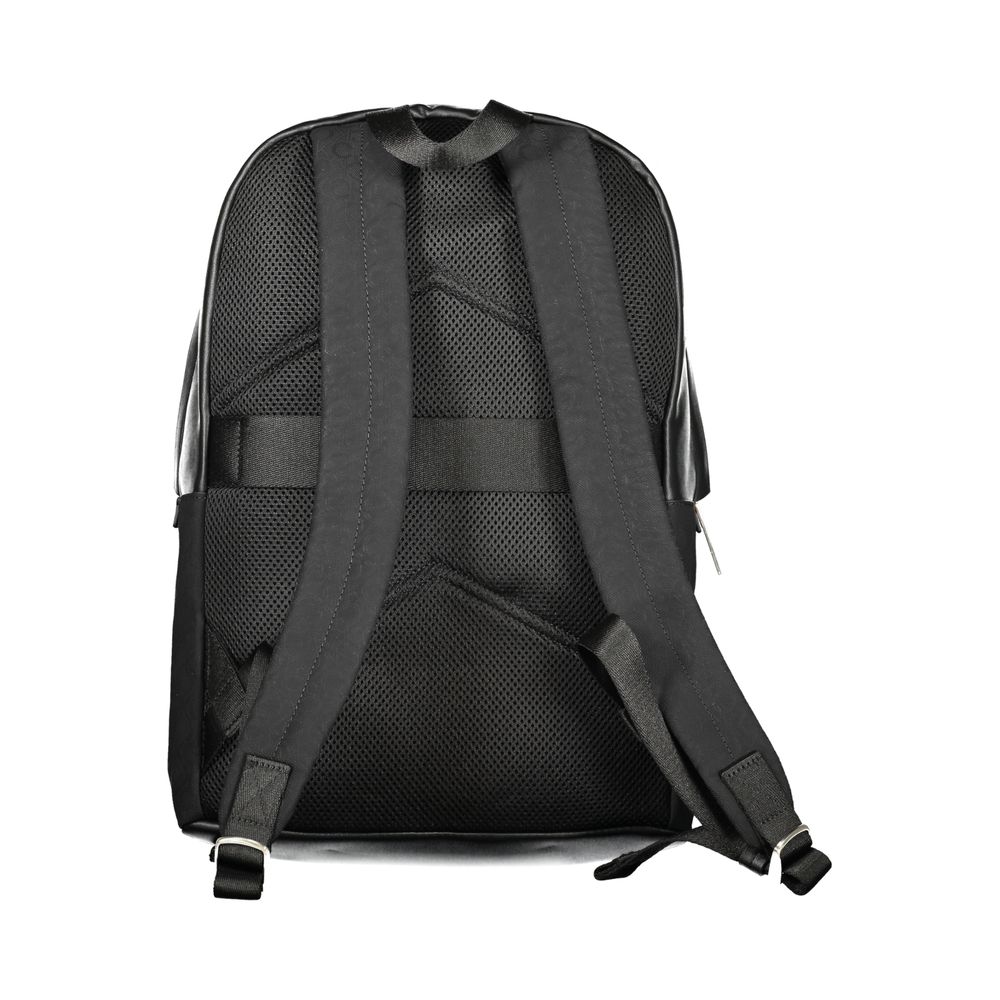 Black Polyester Men Backpack Calvin Klein