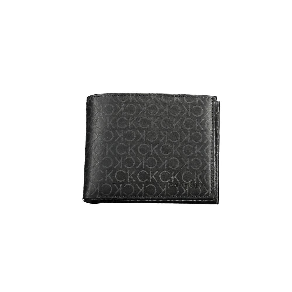 Black Polyester Men Wallet Calvin Klein