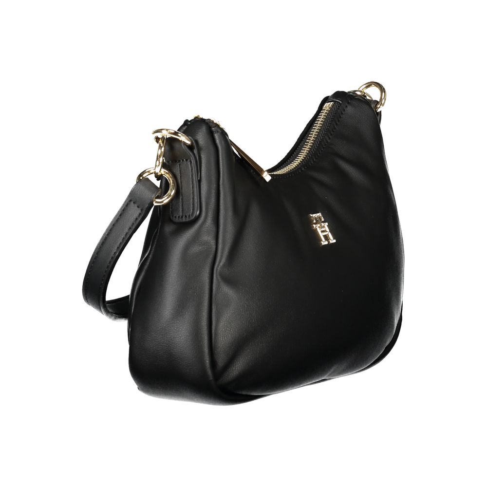 Black Polyester Women Handbag Tommy Hilfiger