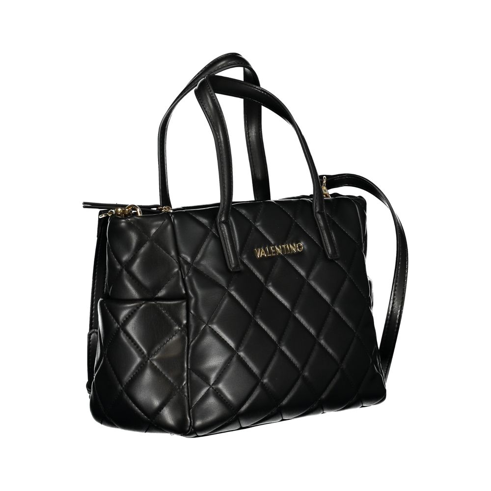 Black Polyethylene Women Handbag Mario Valentino