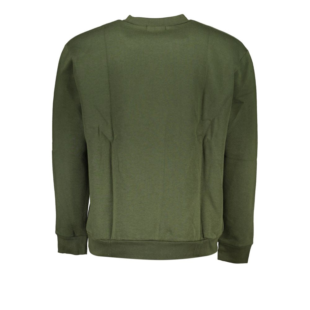 Green Cotton Men Sweater Cavalli Class