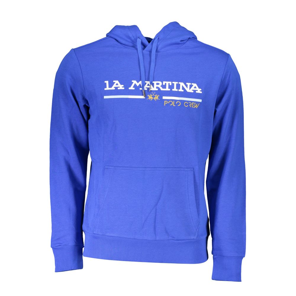 Blue Cotton Men Sweater La Martina