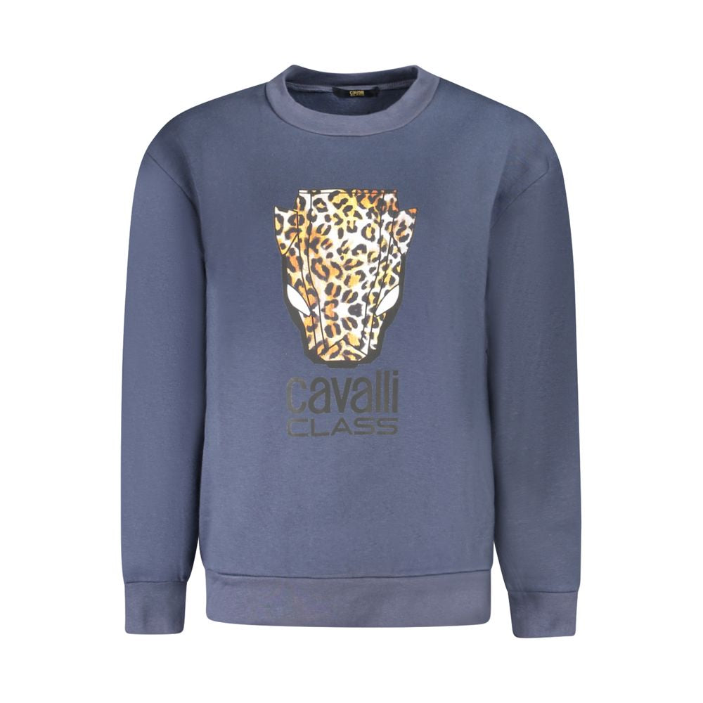 Blue Cotton Women Sweater Cavalli Class