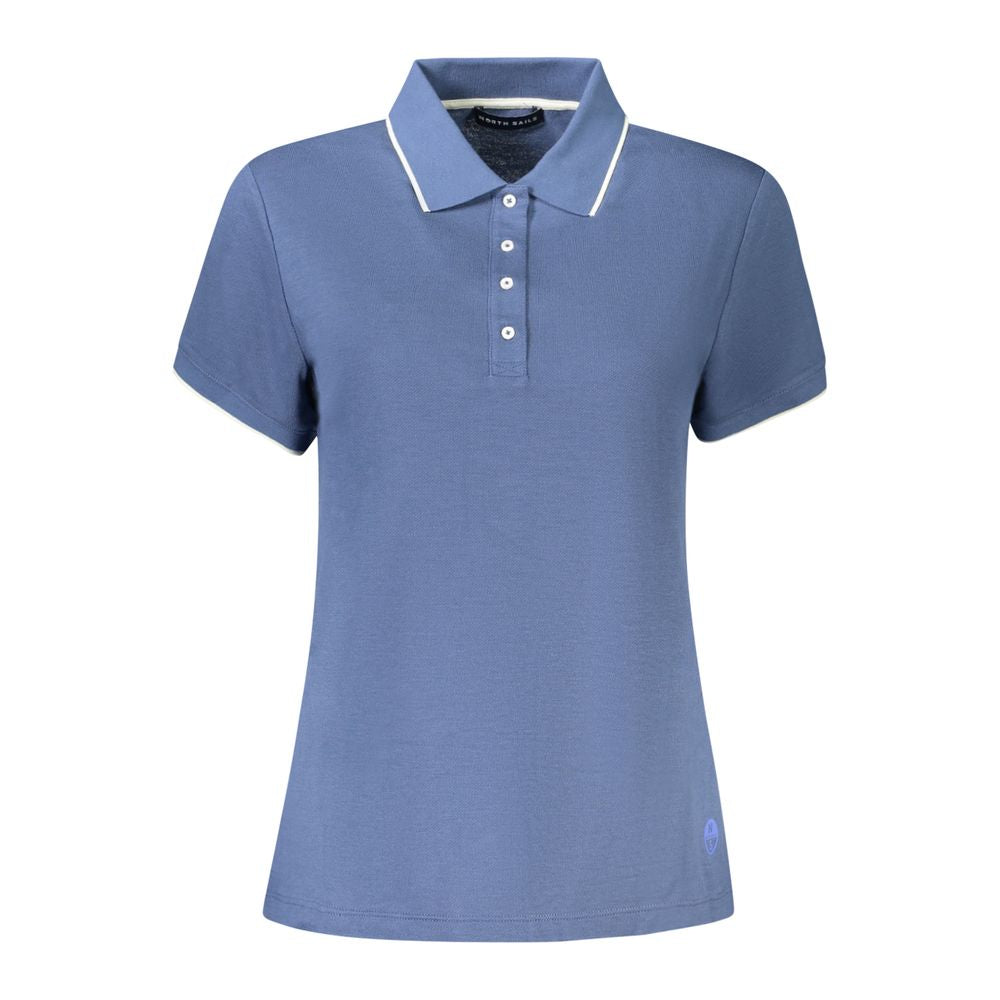 Blue Cotton Women Polo Shirt North Sails
