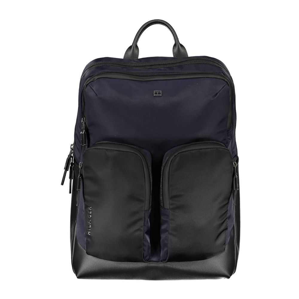 Blue Polyethylene Men Backpack Tommy Hilfiger