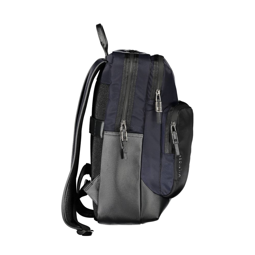 Blue Polyethylene Men Backpack Tommy Hilfiger