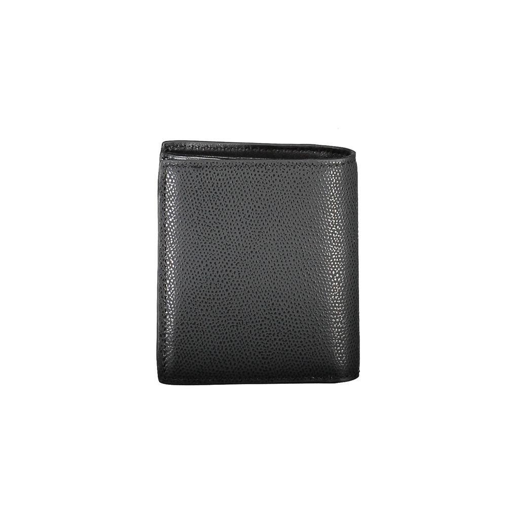 Black Leather Men Wallet Tommy Hilfiger