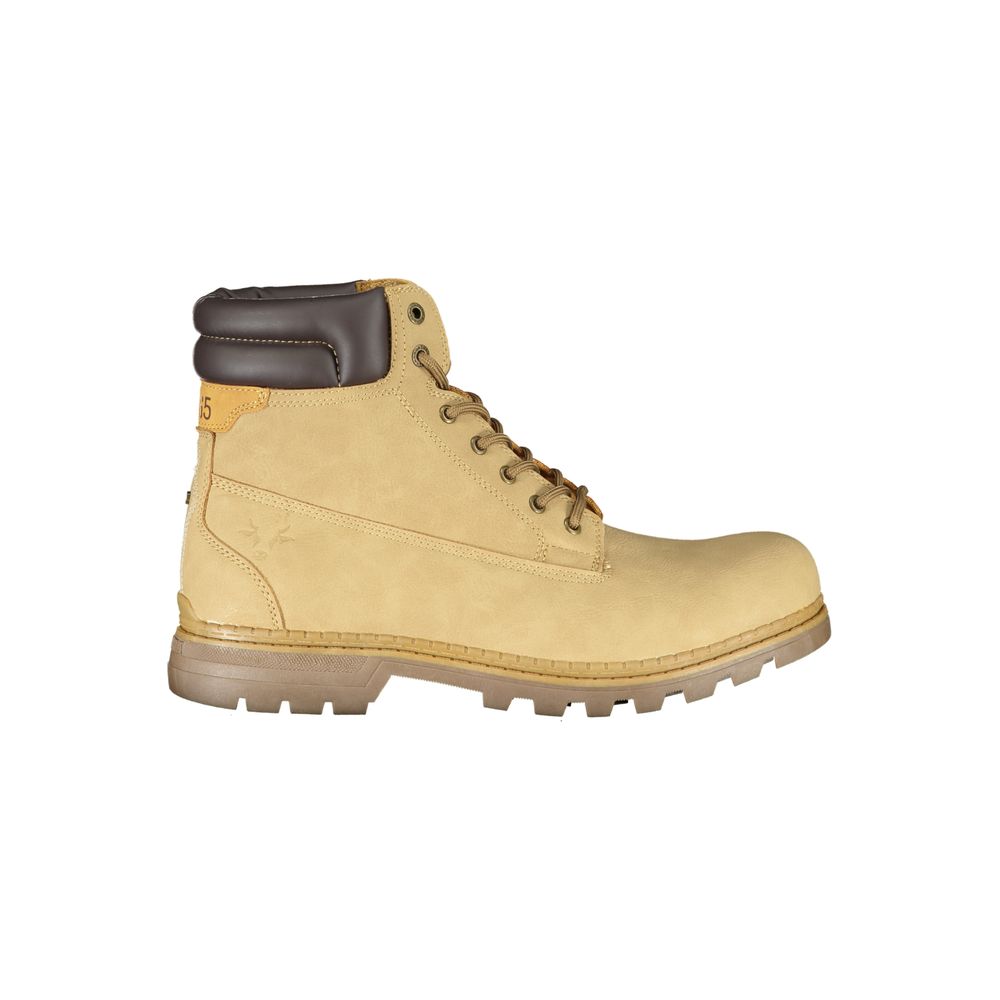 Beige Polyester Men Boot Carrera