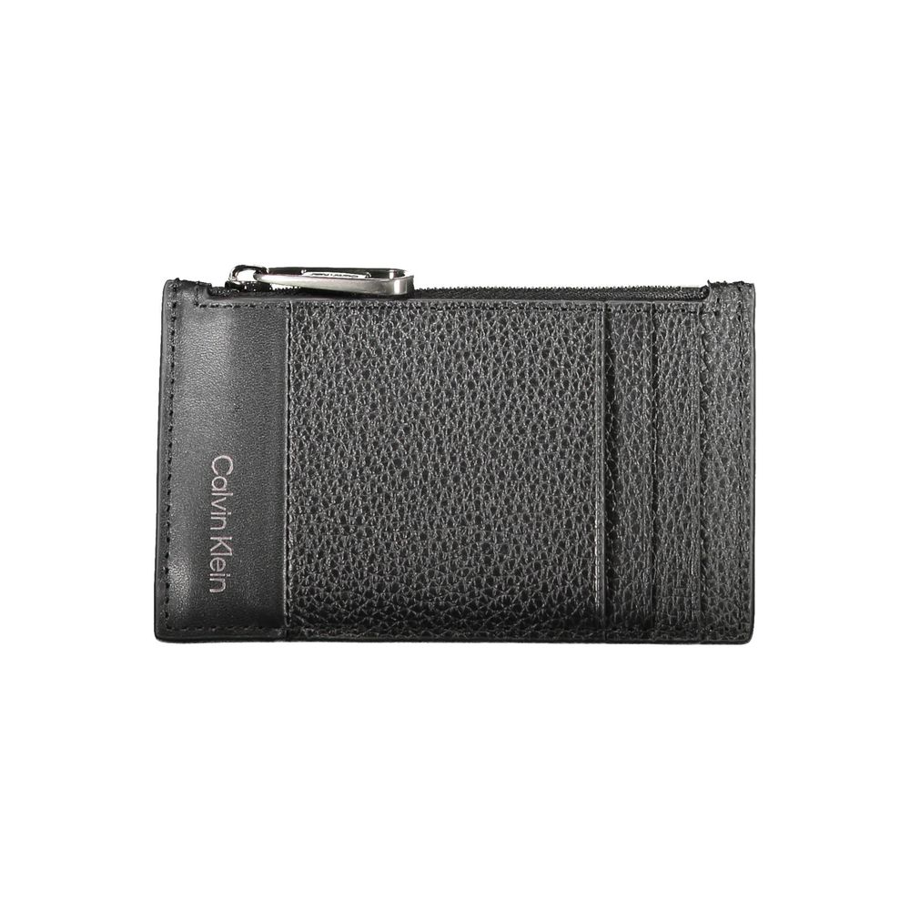 Black Leather Men Wallet Calvin Klein