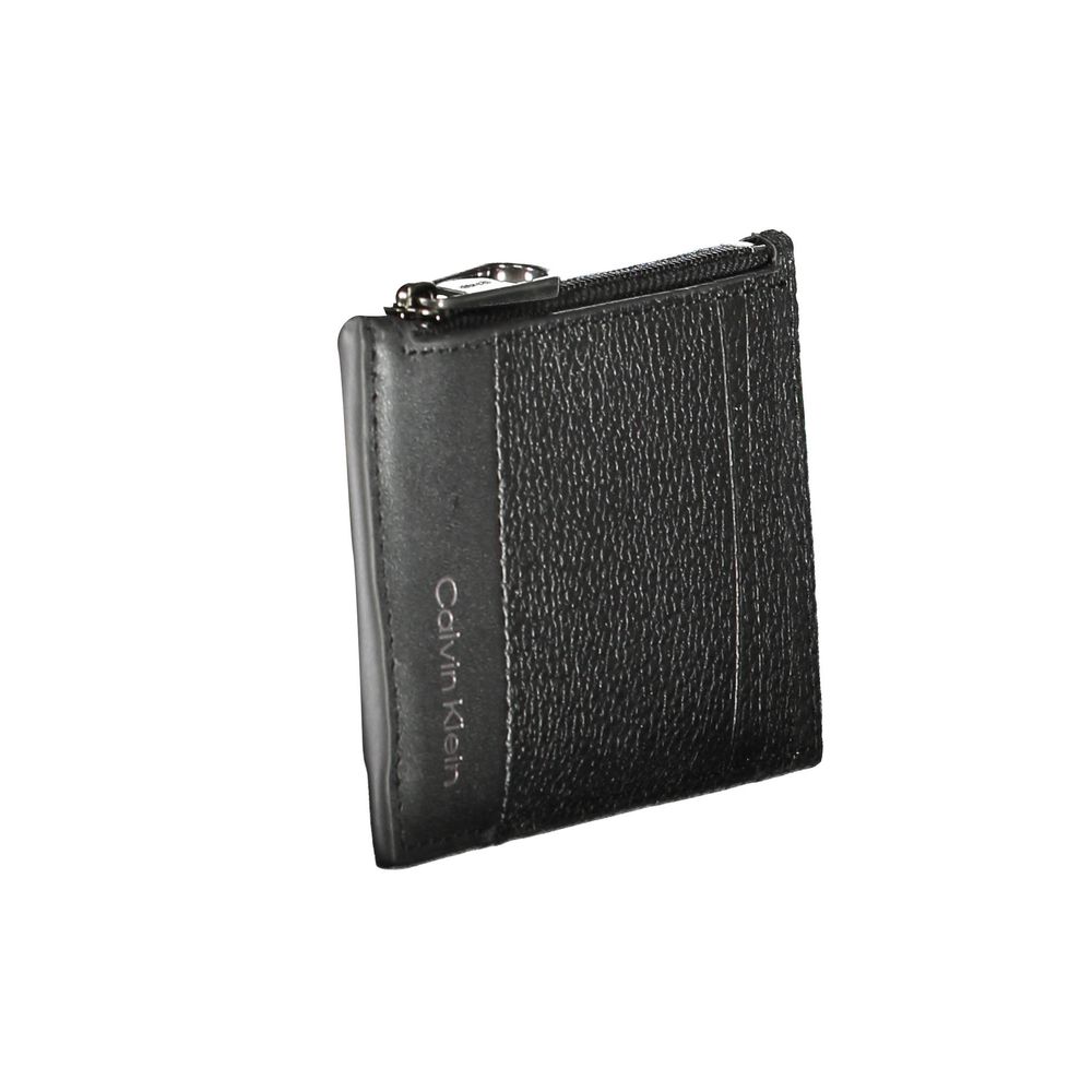 Black Leather Men Wallet Calvin Klein