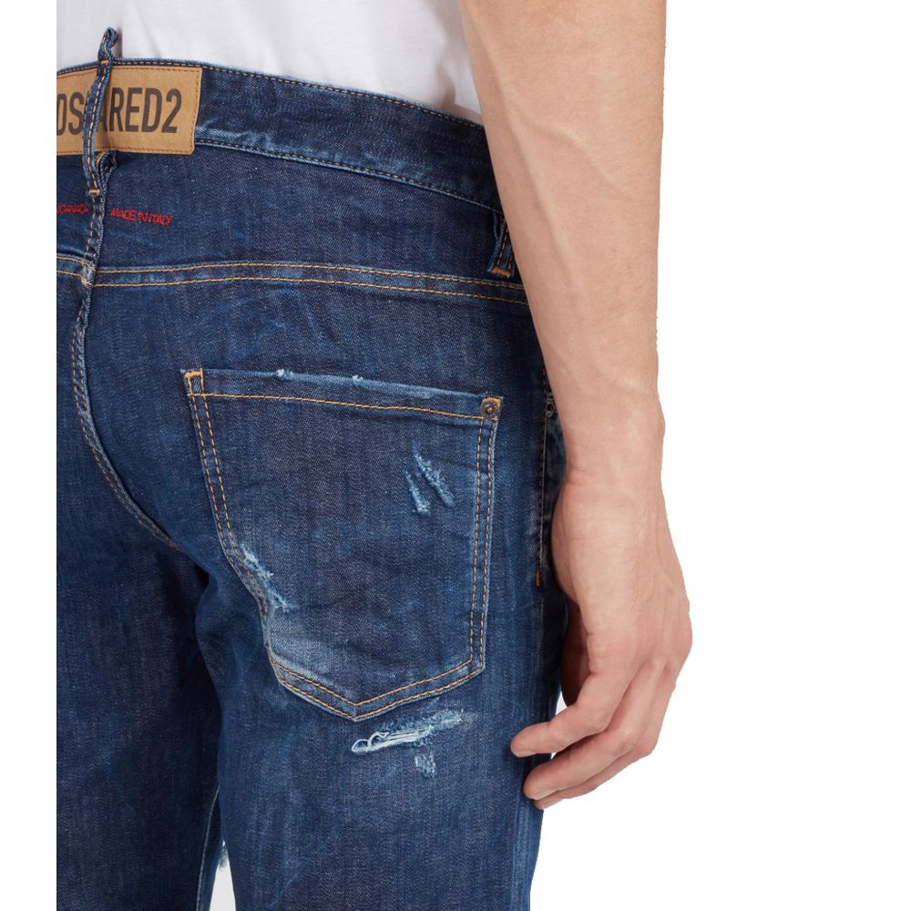 Blue Cotton Men Jeans Dsquared²