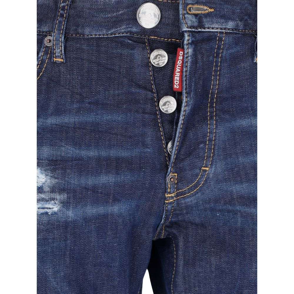 Blue Cotton Men Jeans Dsquared²