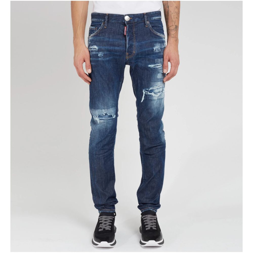 Blue Cotton Men Jeans Dsquared²