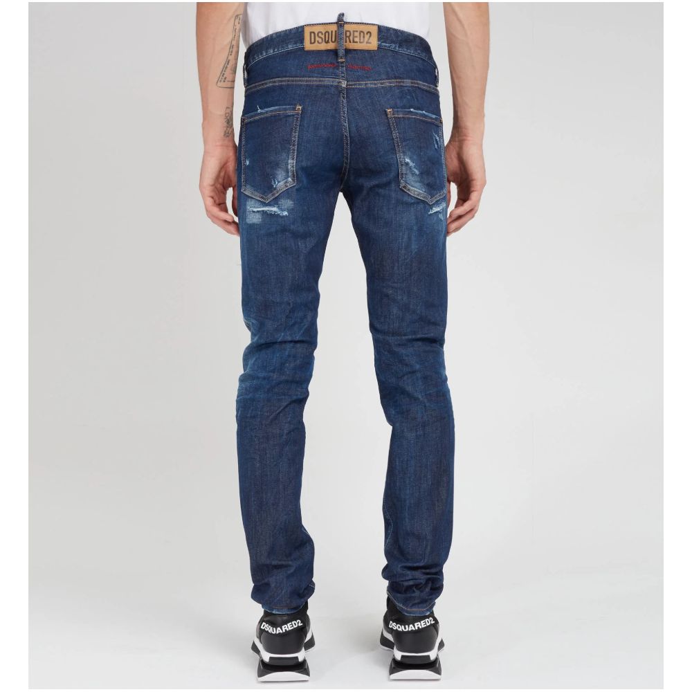 Blue Cotton Men Jeans Dsquared²