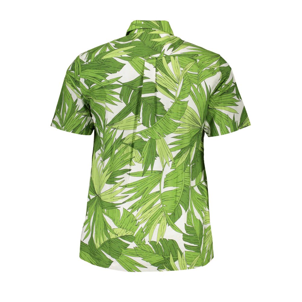 Green Cotton Men Shirt Gant