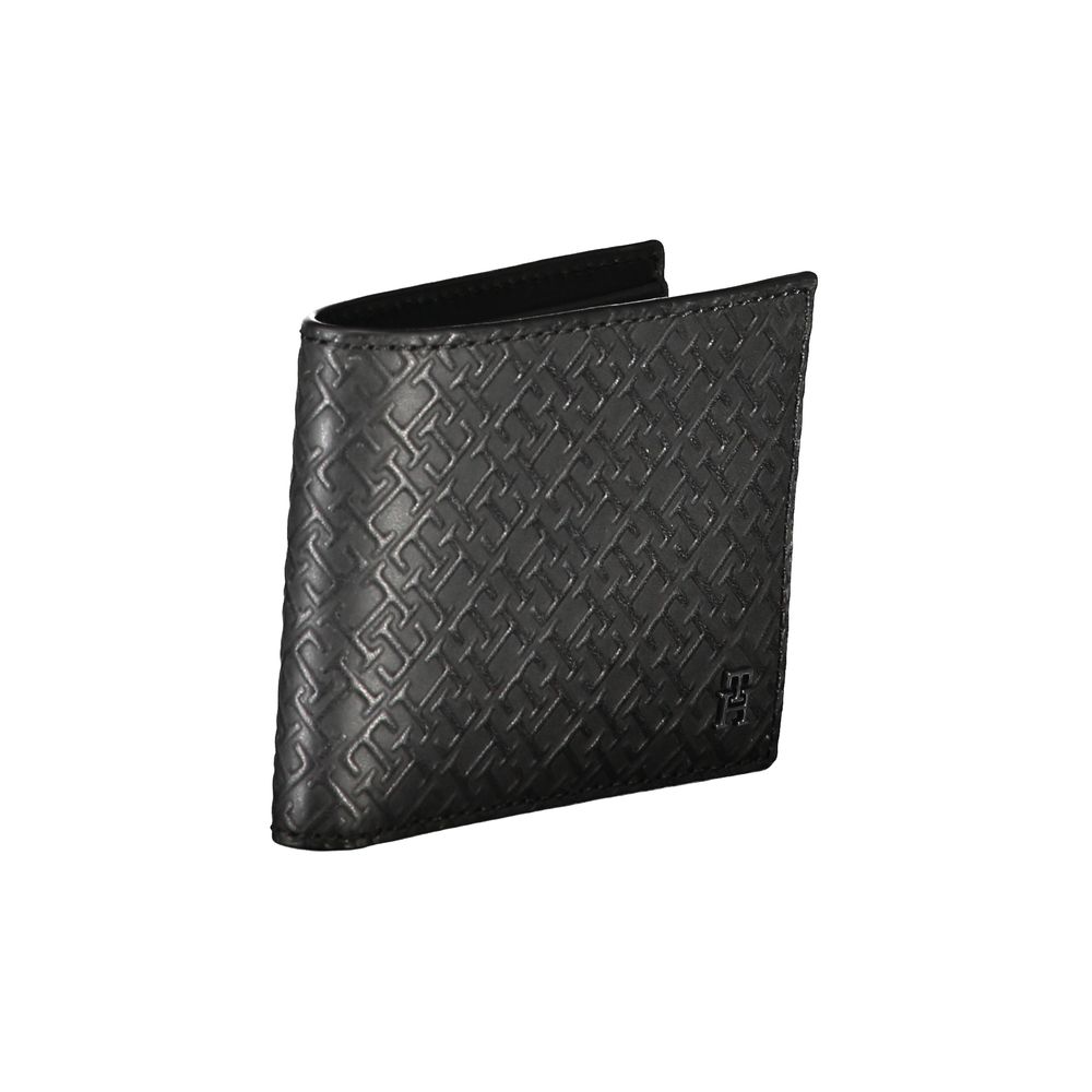 Elegant Leather Double Card Wallet with Contrast Details Tommy Hilfiger