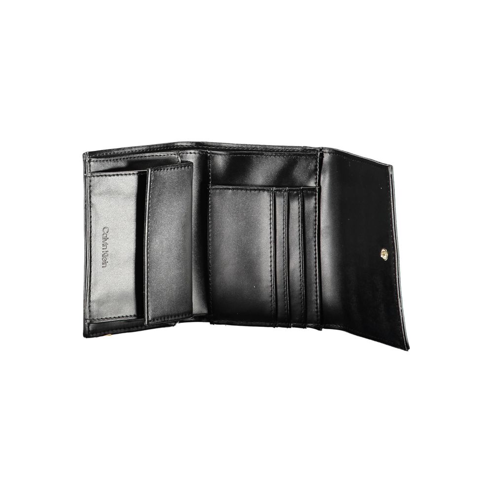 Black Polyester Women Wallet Calvin Klein