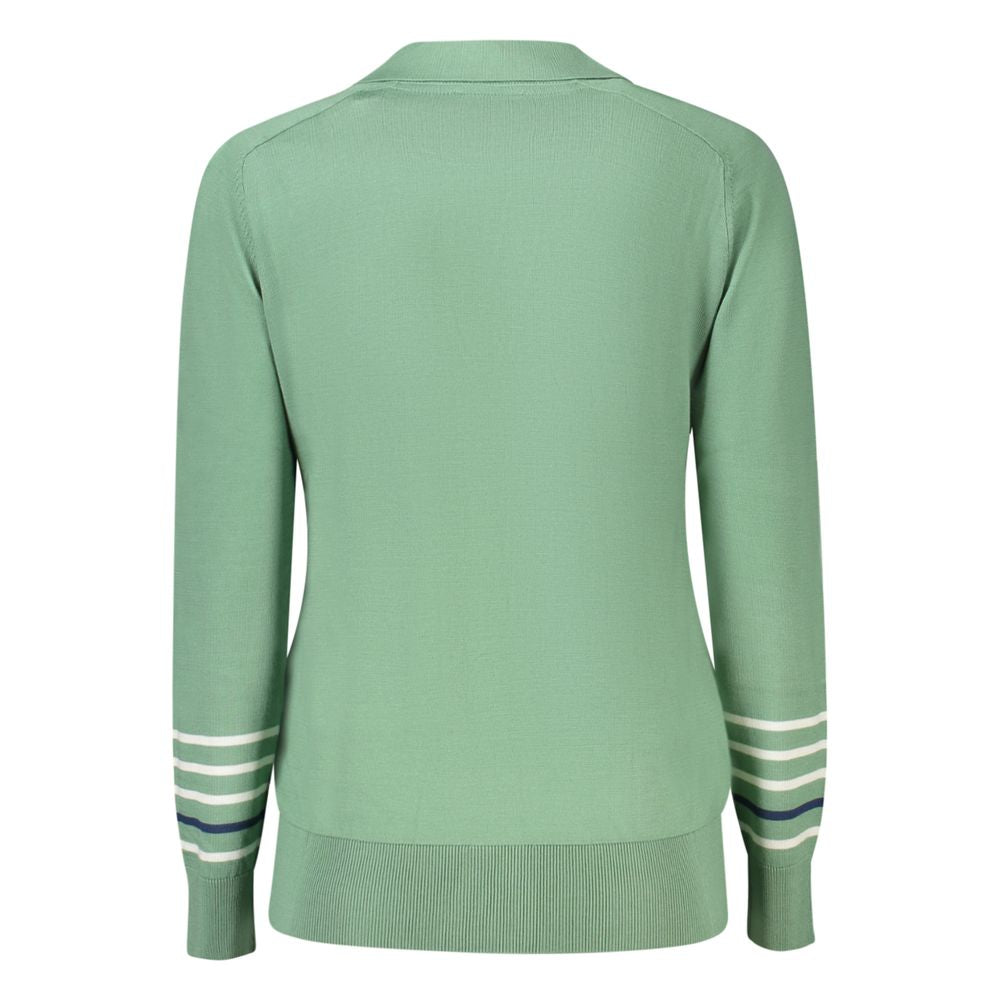 Green Cotton Women Sweater North Sails