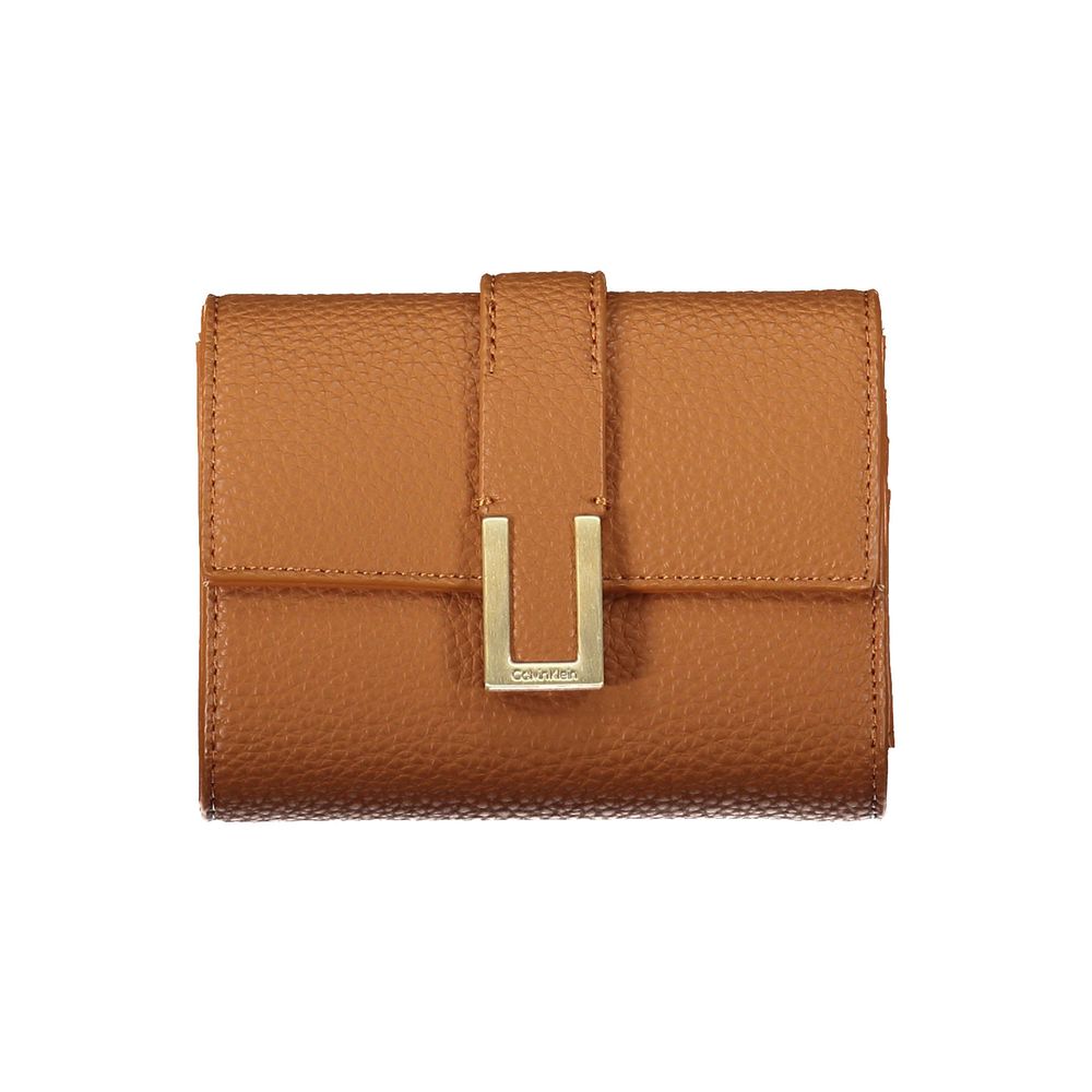 Brown Polyester Women Wallet Calvin Klein