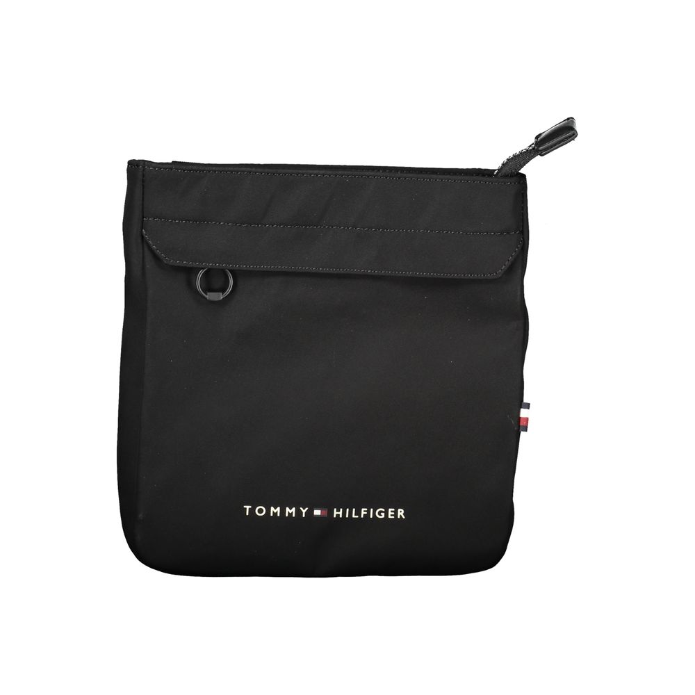 Black Polyester Men Shoulder Bag Tommy Hilfiger