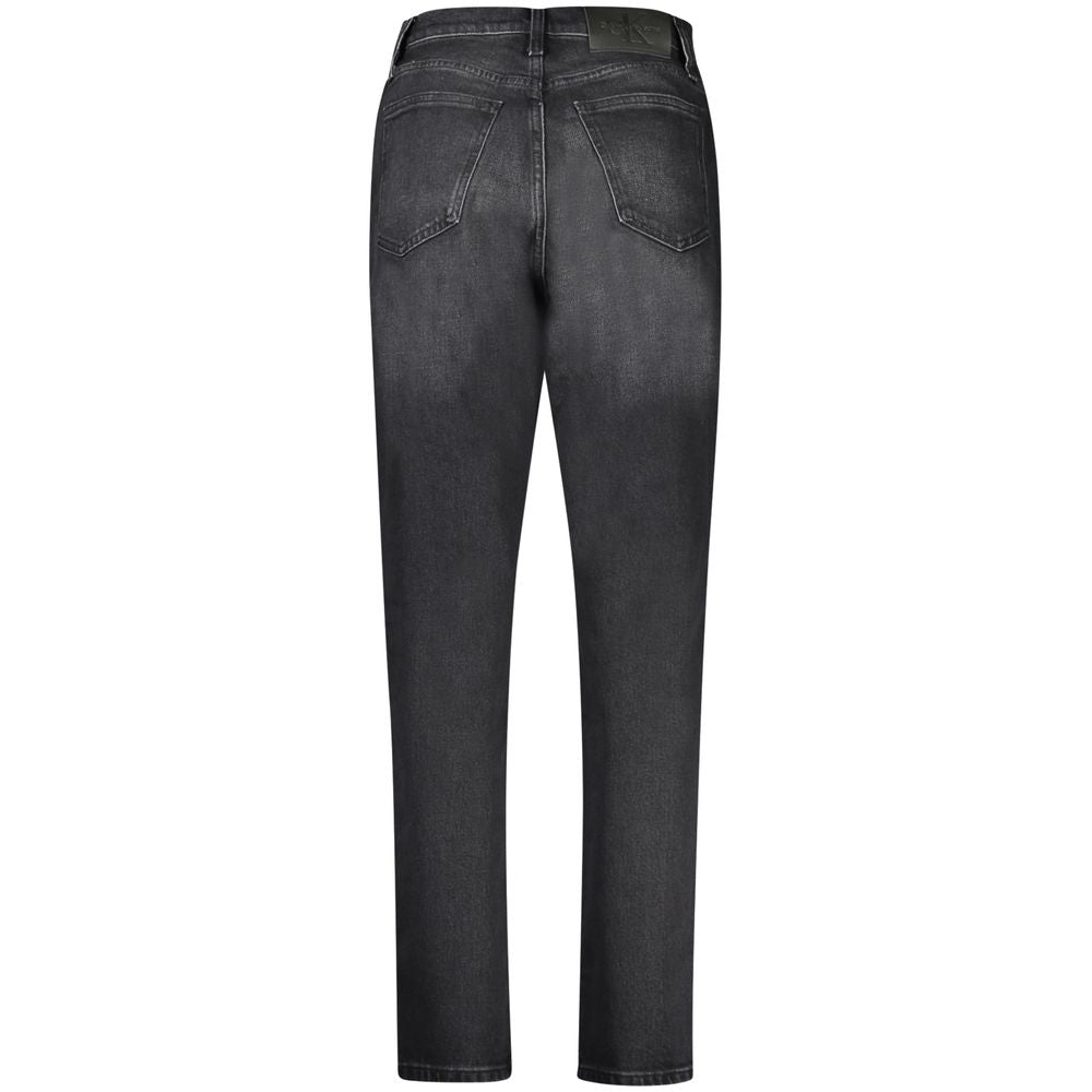 Black Cotton Women Jeans Calvin Klein
