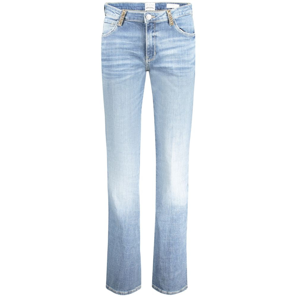 Light Blue Cotton Women Jeans Guess Jeans