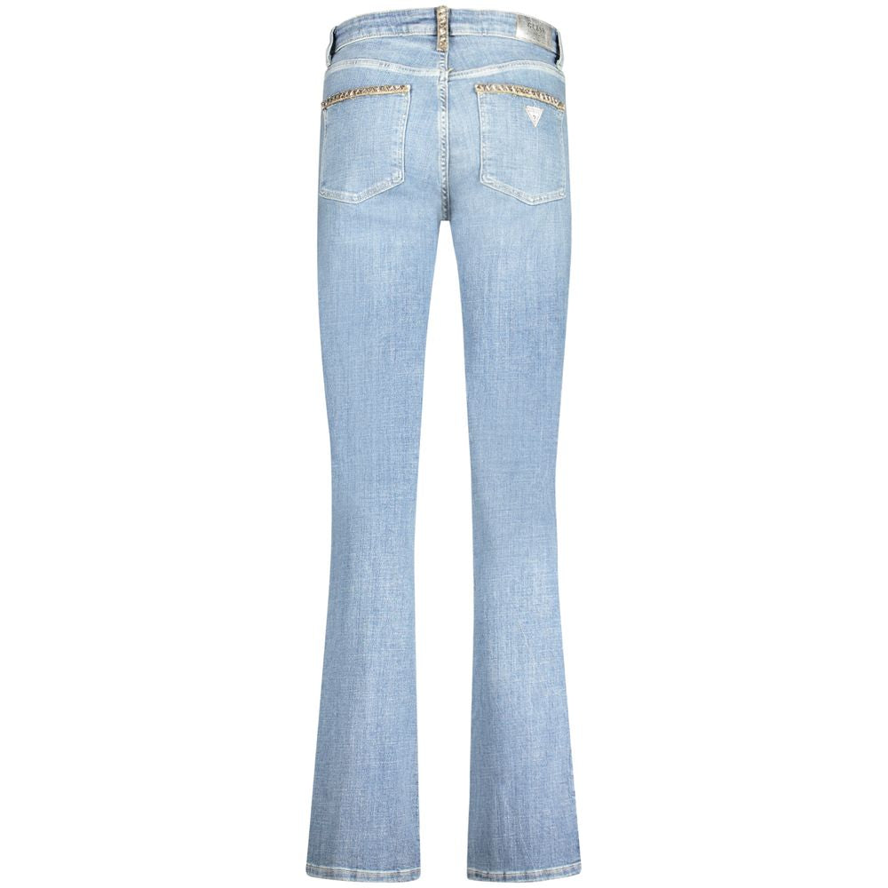 Light Blue Cotton Women Jeans Guess Jeans
