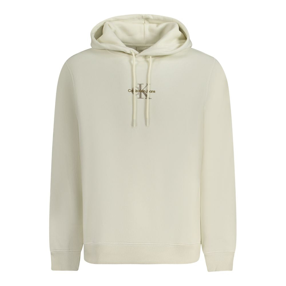 White Cotton Men Sweater Calvin Klein