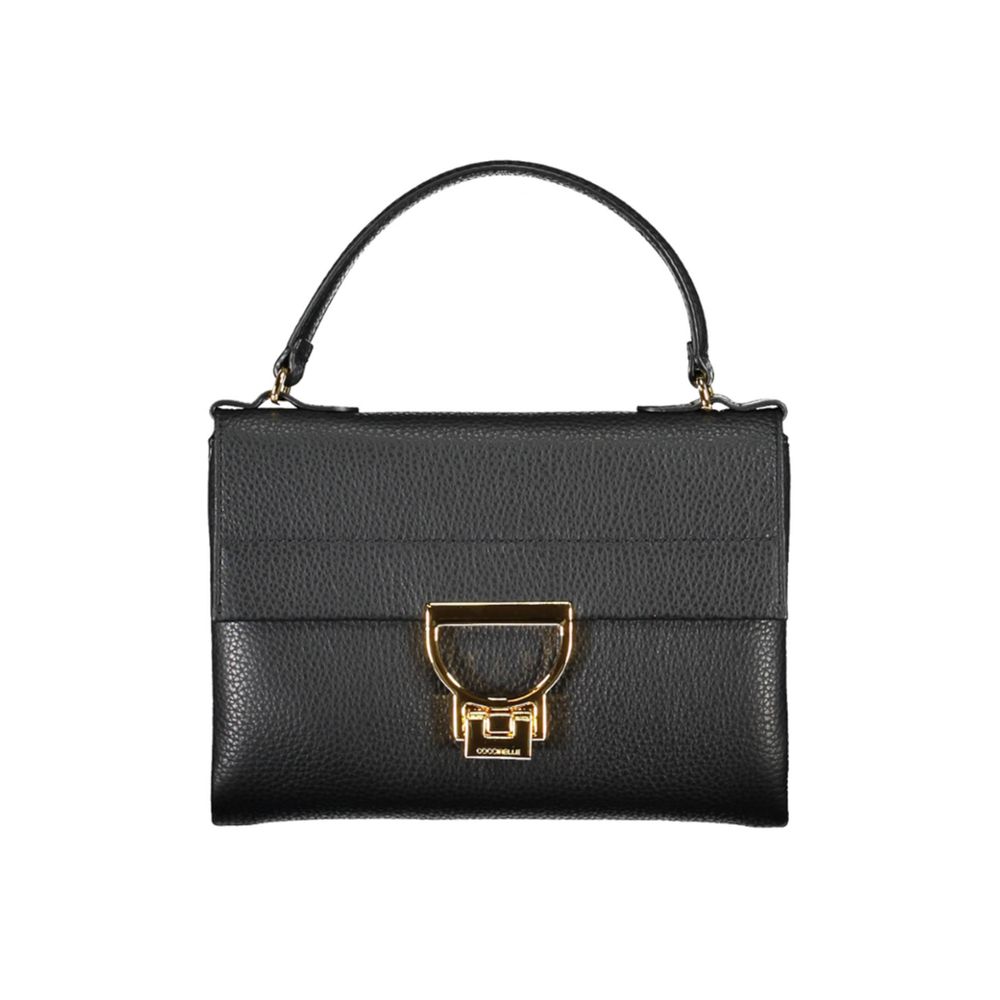 Black Leather Women Handbag Coccinelle
