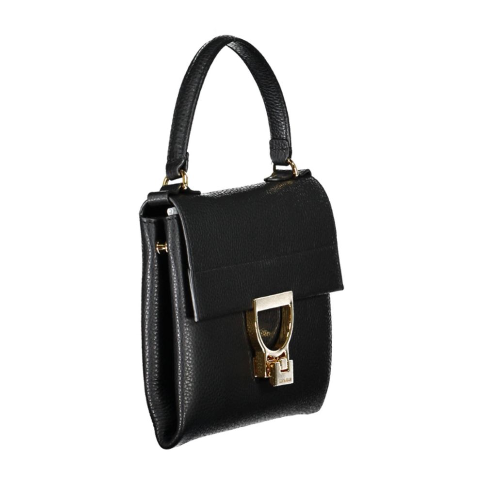 Black Leather Women Handbag Coccinelle