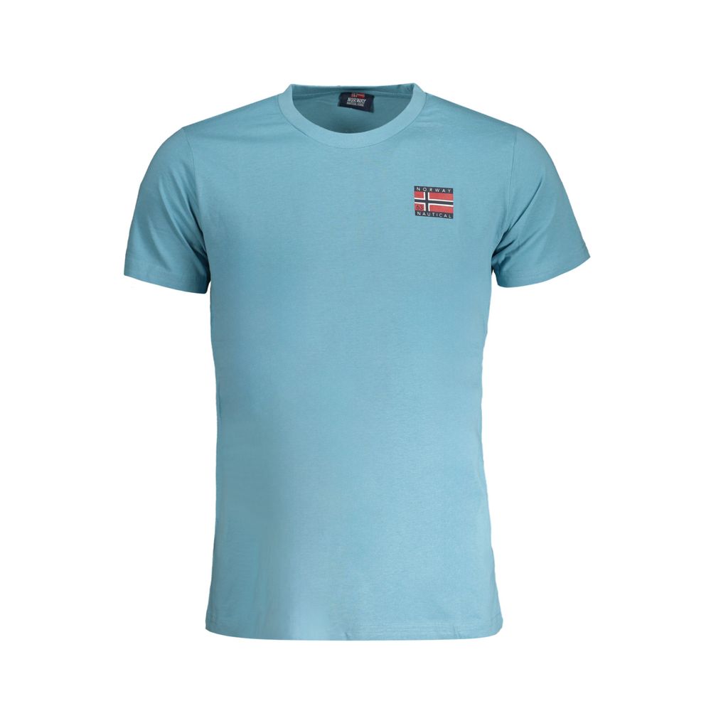 Light Blue Cotton Men T-Shirt Norway 1963