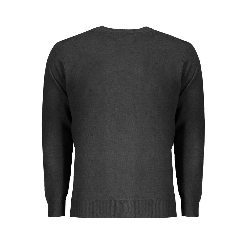 Black Wool Men Sweater Norway 1963