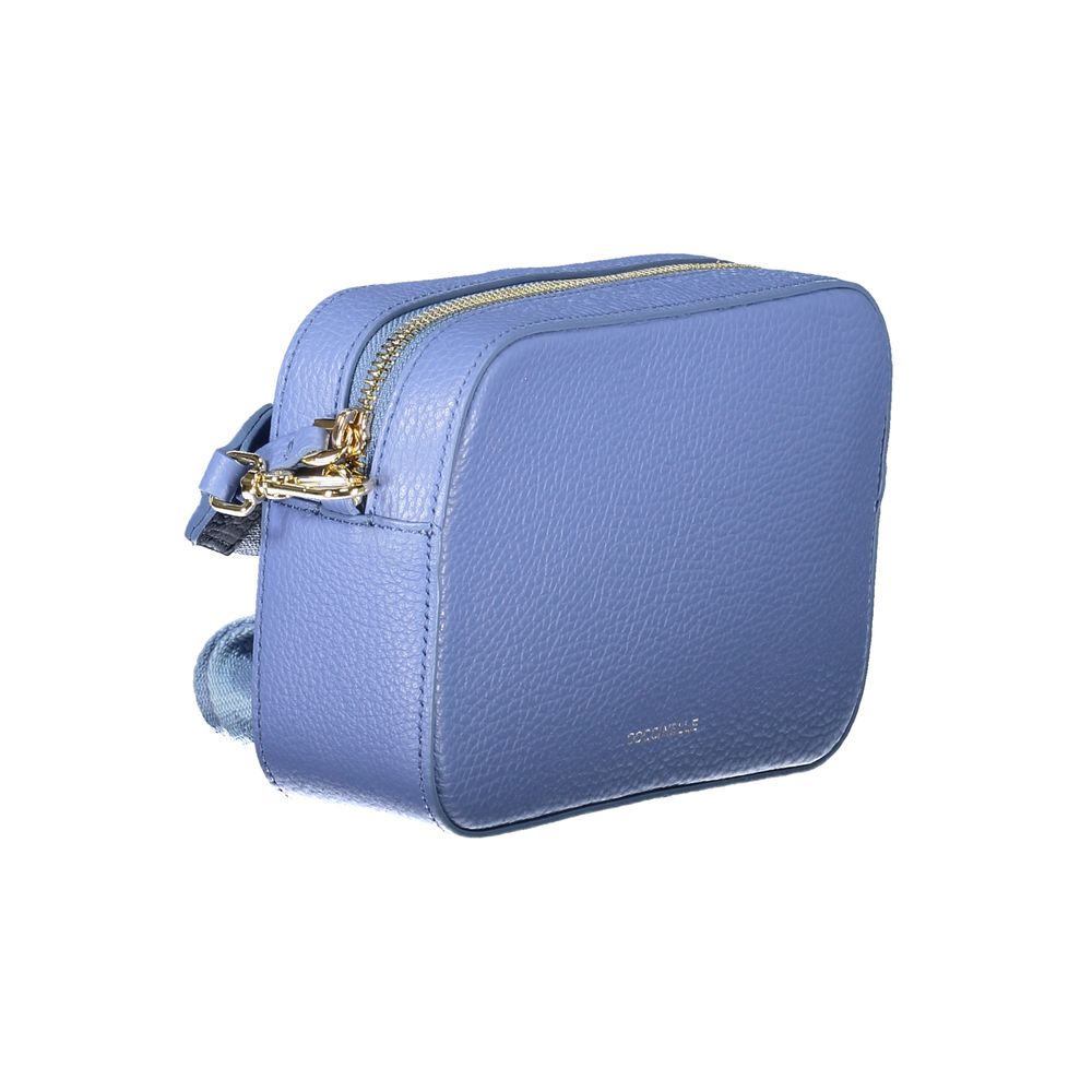 Light Blue Leather Women Handbag Coccinelle