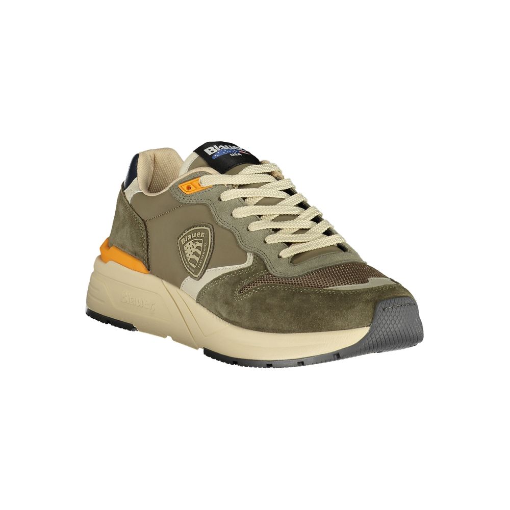 Green Polyester Men Sneaker Blauer