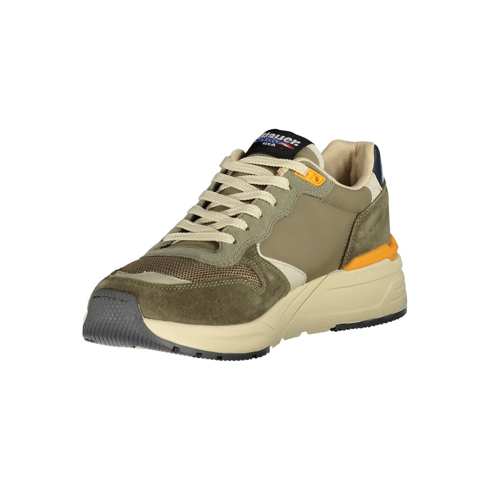 Green Polyester Men Sneaker Blauer