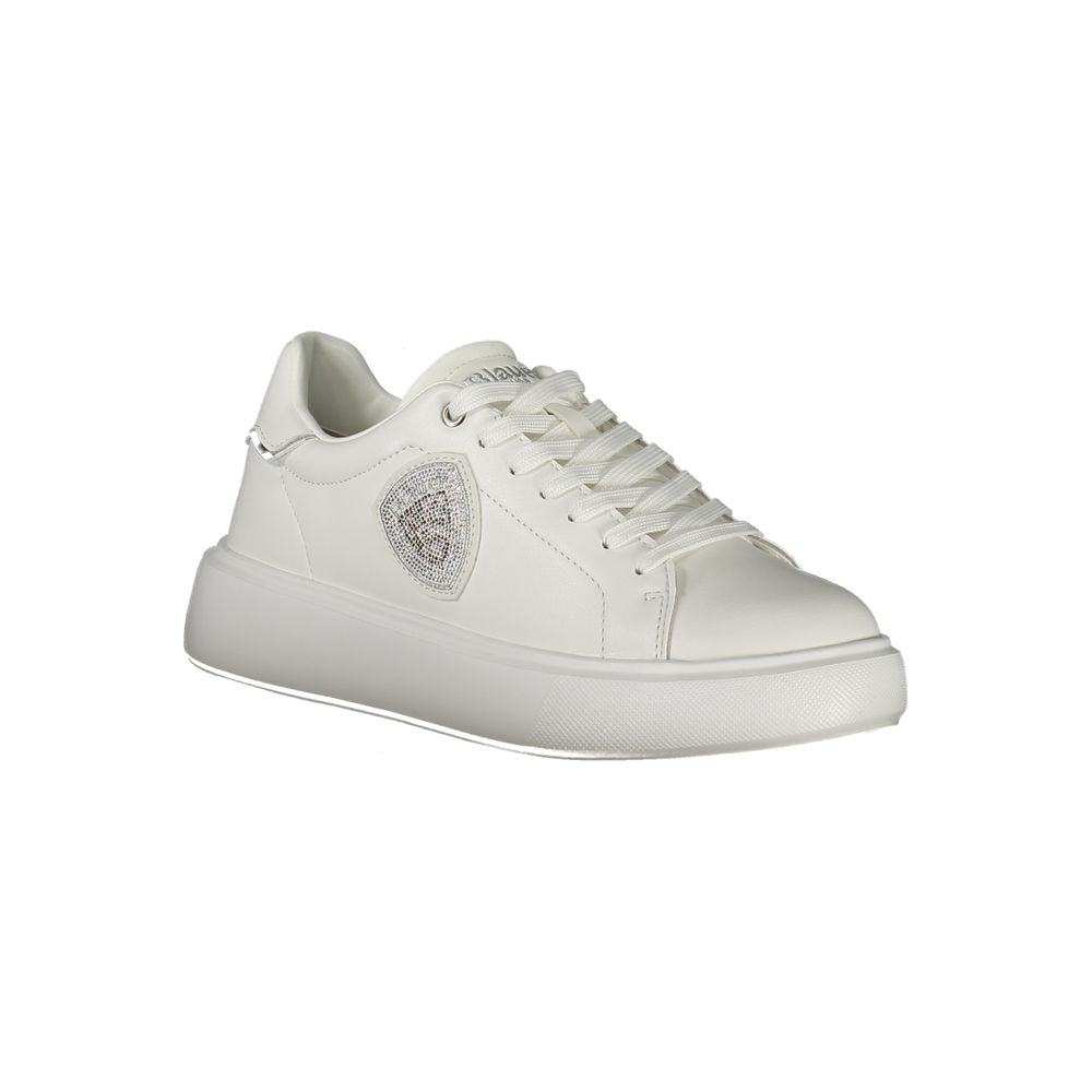 White Leather Women Sneaker Blauer